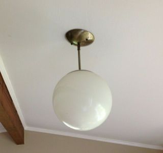 Ball Orb Hanging Ceiling Light Lamp Pendant Chandelier Mid Century Modern Brass