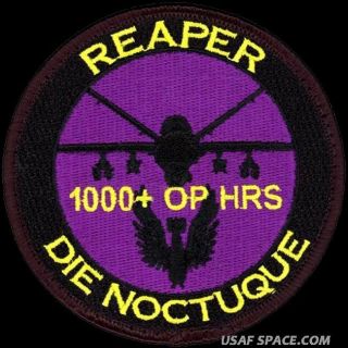Usaf Raf No.  39 Squadron - Reaper Die Noctuque - 1000 Hours Patch