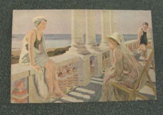 Summer Morning Dugardier Painting Color Art Post Card Panama Pacific Expo 1915