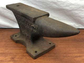 Vintage Blacksmithing Collectible Small Antique Enderes Tool Co.  Old Anvil E351 4