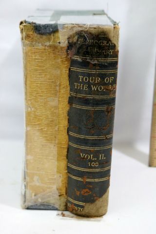 Antique Keystone Stereographic Library Tour Of The World 50,  Cards