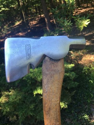 Vintage Collins Carpenters Axe Hatchet Hammer Nail Puller Polished Finish