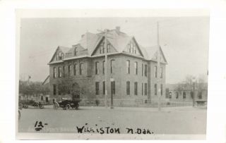 Vintage Rppc Williams County Courthouse Williston North Dakota