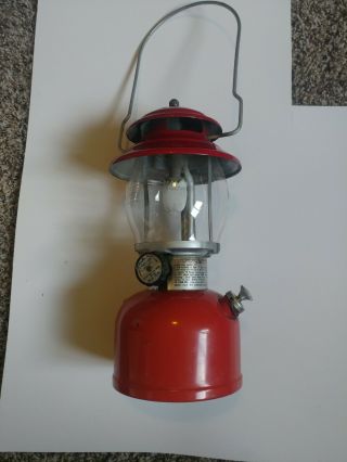 Coleman Lantern Red 200a Single Mantle Dated 11 - 1979