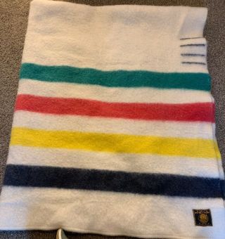 Vintage Early’s Witney Point Blanket All Wool 4 Pt.  70 " X 88 "