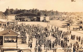 Fl 1940s Rare Florida Aviation School Lodwick Field Lakeland,  Fla - Polk County