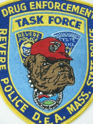 726 Massachusetts REVERE POLICE DEA STATE POLICE TASK FORCE Patch 2