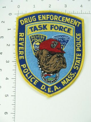 726 Massachusetts REVERE POLICE DEA STATE POLICE TASK FORCE Patch 3