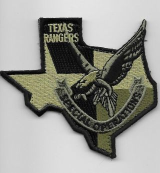 Texas Dps State Police Swat Srt Rangers Subdued State Shaped Special Ops