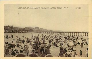Jersey Photo Postcard: Bathing At Lillagore 
