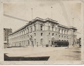 Large 1910 Exterior Photo Of Post Office Building San Francisco Ca