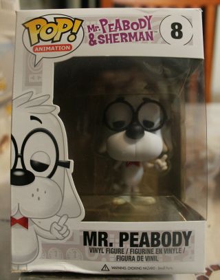 Mr Peabody - Mr Peabody & Sherman - Funko Pop - 8 - Rare Vaulted (box)