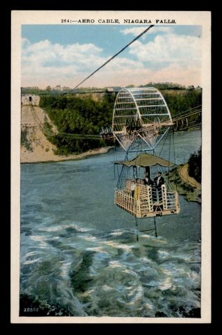 Dr Who Niagara Falls Aero Cable Vintage Postcard C102635