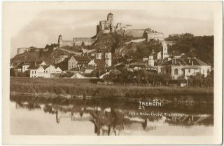 (w285) Trencin.  Czechoslovakia.  Vintage Rp Postcard
