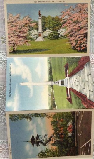 Valley Forge Historic Fold Out Post Card 1946 From Boy Scouts at Jamboree 5
