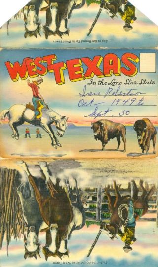 West Texas In The Lone Star State Multi - Card 1949
