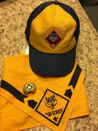 Bsa Wolf Hat Neckerchief Slide Boy Scouts Of America Cub Scout Uniform