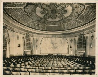 Grand Theatre Bristol,  Pa 1928 Photo Art Deco Auditorium W.  H.  Lee