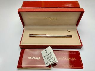 S.  T.  Dupont Classique Gold Filled Fountain Pen (near)