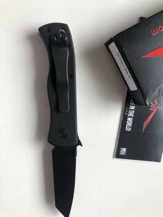 Emerson Knives Mini CQC - 7,  Black Plain Edge Blade 4