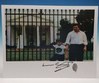 Pablo Escobar 8x10 White House Photo Autograph Signed Roberto Fingerprint Narcos