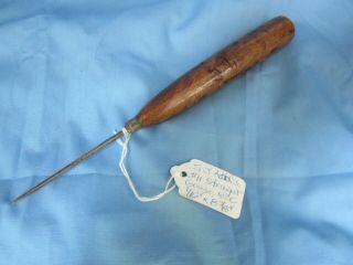 S J Addis No 11 Straight Gouge 1/16 Inch Wood Carving Chisel Antique Tool