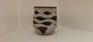 Takahashi San Francisco importer of Japanese wares Hand Painted Pottery Cat Mug 3