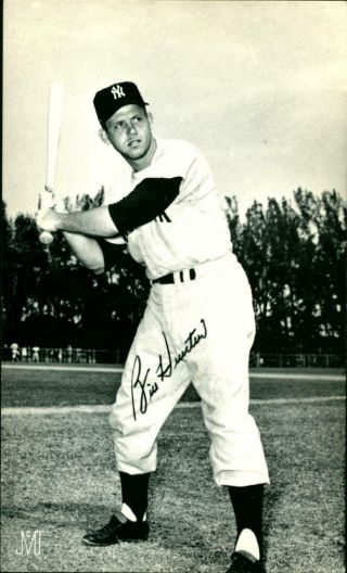 J D Mc Carthy Baseball Postcard Bill Hunter N Y Yankees