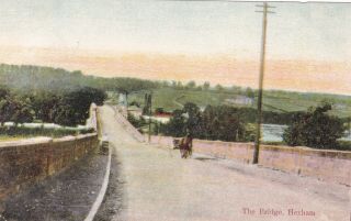 Hexham - The Bridge With Horse & Cart By Ruddock 1905