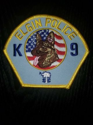 Older Elgin South Carolina Sc Police Department K9 Patch (german Shepherd)