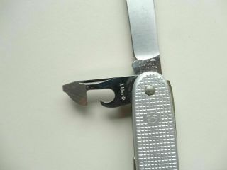 Perfect 1966 model soldier alox Swiss Army Knife Wenger Delemont Wengerinox 3
