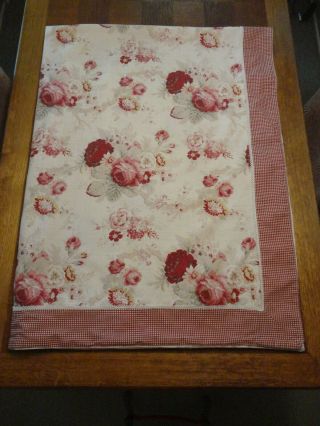 Vintage linen Waverly Garden Room Norfolk Rose Tablecloth 60x80 (75) 4