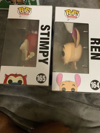 FUNKO POP REN AND STIMPY SET OF 2 AND VAULTED 2