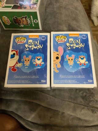 FUNKO POP REN AND STIMPY SET OF 2 AND VAULTED 3