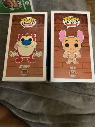 FUNKO POP REN AND STIMPY SET OF 2 AND VAULTED 4