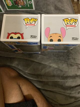 FUNKO POP REN AND STIMPY SET OF 2 AND VAULTED 5
