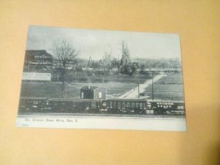 1910 South Sharon Steel Mills Section 3 Pa.  Rare German Postcard