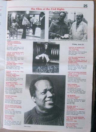 THE FILMS OF THE CIVIL RIGHTS JUNE 16 - 24,  1989,  The Public Theater 3