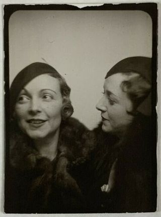 A Stolen Glance,  Women In The Photobooth,  Lesbian Int,  Vintage Photo Snapshot