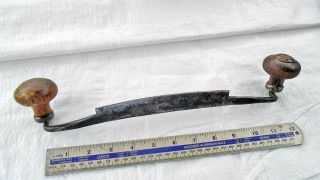 Vintage French 6 1/2 " Very Very Slightly Curved Bladed Drawknife Old Tool