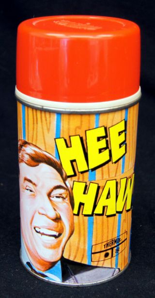 Vintage 1970 Hee - Haw Thermos With Lid & Cap - King Seeley - No Lunchbox - A9089