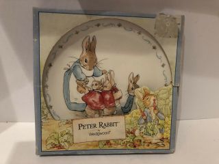 Beatrix Potter Peter Rabbit Wedgwood Decorative Plate Mrs.  Rabbit Flopsy Mopsy