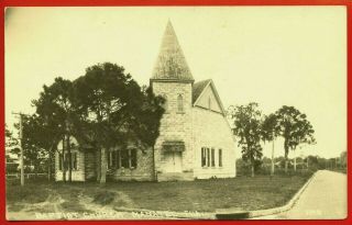 Rppc " Baptist Church,  Manatee Florida ",  Bradenton Florida,  Rare,  History,