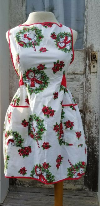 Full Aprons Christmas Whimsical Colorful Vintage Retro Classy