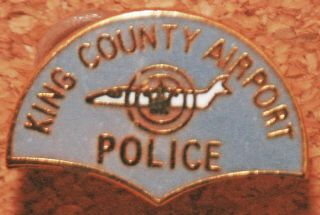 Police Pin Hat Lapel King County Airport Aviation Trooper Badge Shield Patch