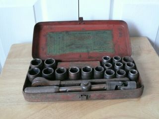 Quickway Socket Wrench Set - - Vintage - - Mfg By Quickway Spark Co.  Bethlehem,  Pa
