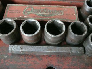 Quickway Socket Wrench Set - - Vintage - - MFG by Quickway Spark Co.  Bethlehem,  PA 8
