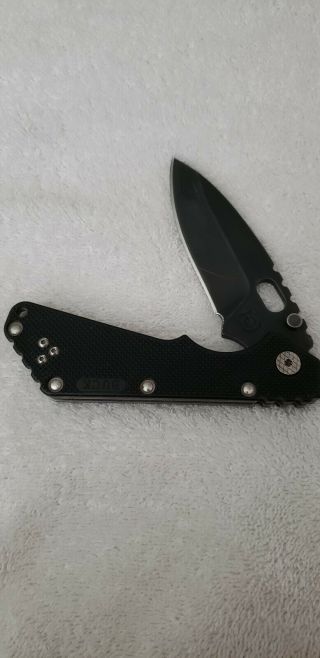 BUCK 889 STRIDER LOGO BLACK 420HC BLADE & HANDLE TACTICAL FOLDING POCKET KNIFE 3