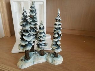Dept 56 " Pole Pine Forest " Snow Village Series