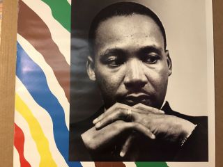Dr.  Martin Luther King Jr.  Poster vintage photograph memorial pin - up 1960’s 3